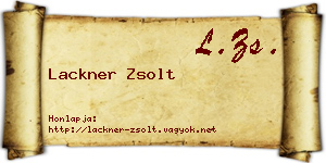 Lackner Zsolt névjegykártya