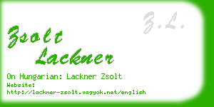 zsolt lackner business card